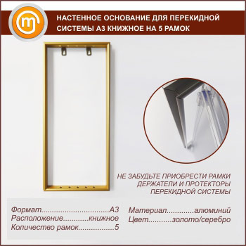 Настенные основания для перекидной системы А3