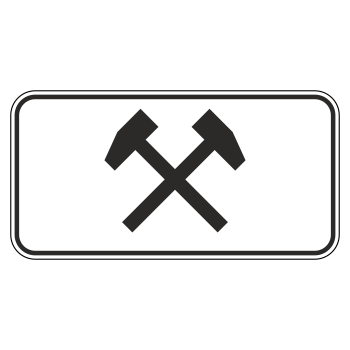 Дорожный знак 8.5.2 «Рабочие дни» (металл 0,8 мм, I типоразмер: 300х600 мм, С/О пленка: тип В алмазная)