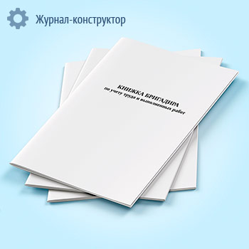 Книга бригадира по учету труда и выполненных работ (форма 65)